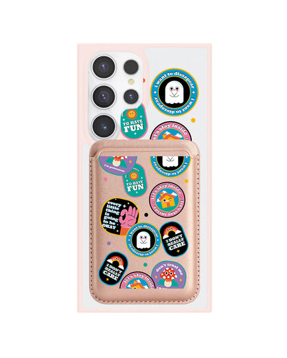 Android Magnetic Wallet Case - Monster Sticker Pack