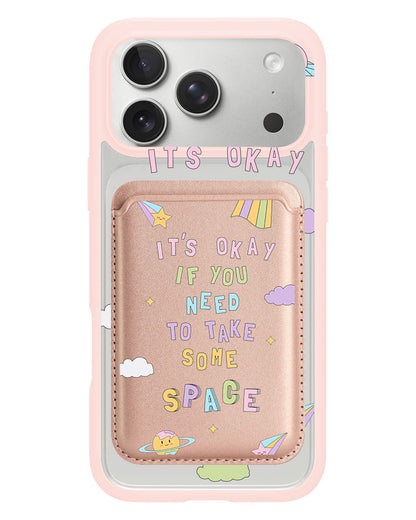 iPhone Magnetic Wallet Case - Space