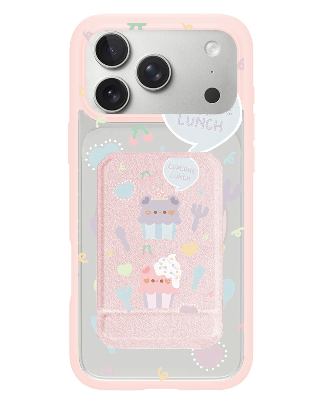iPhone Magnetic Multifold Wallet - Cupcake