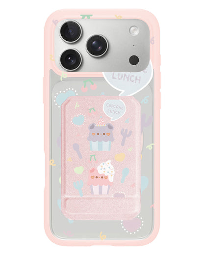 iPhone Magnetic Multifold Wallet - Cupcake