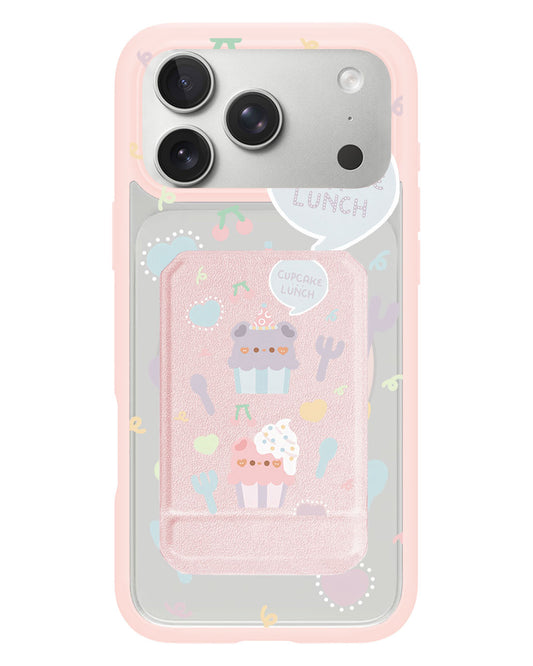 iPhone Magnetic Multifold Wallet - Cupcake
