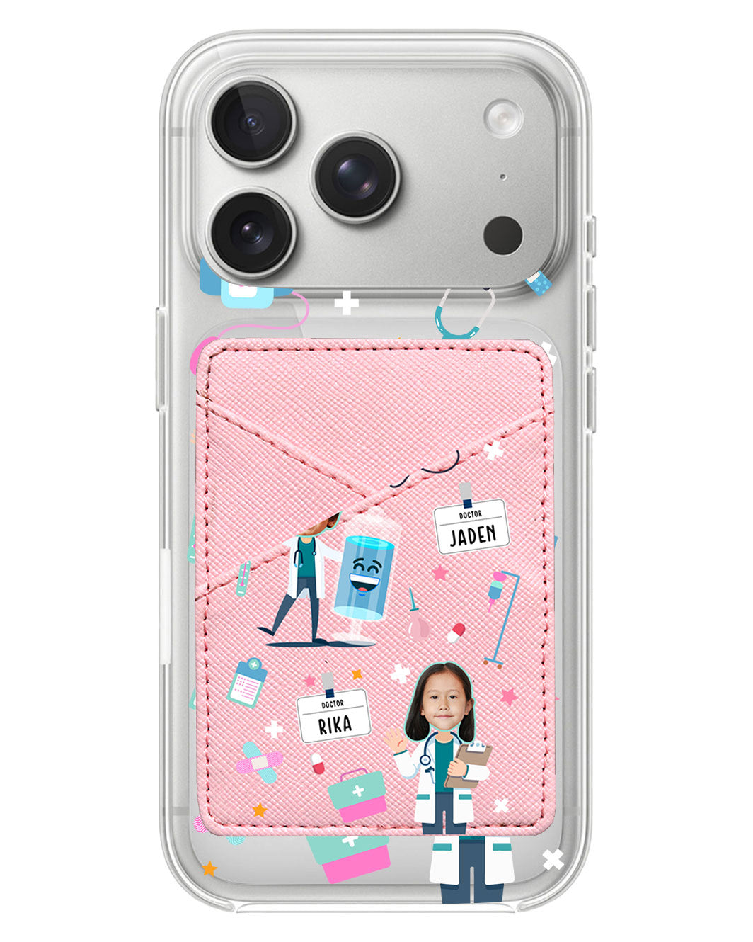 iPhone Phone Wallet Case - Face Grid Dream Doctor