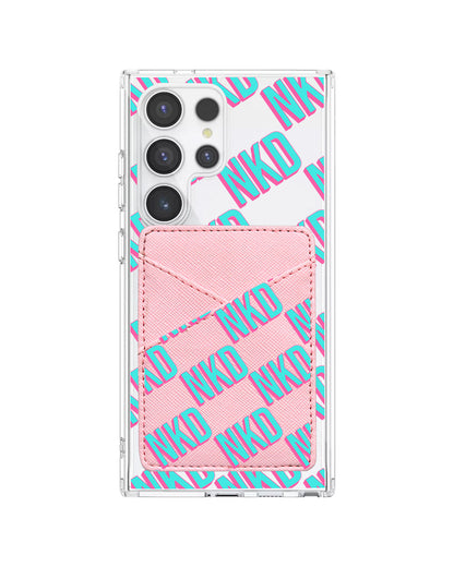 Android Phone Wallet Case - Diagonal Initial Monogram 4.0
