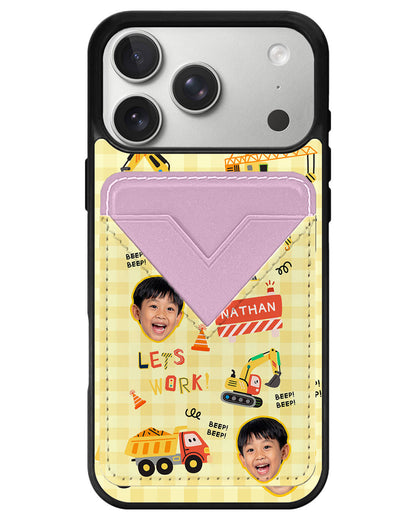 iPhone Avant Wallet Case - Face Grid Construction