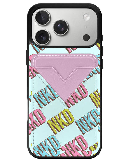 iPhone Avant Wallet Case - Diagonal Initial Monogram 3.0