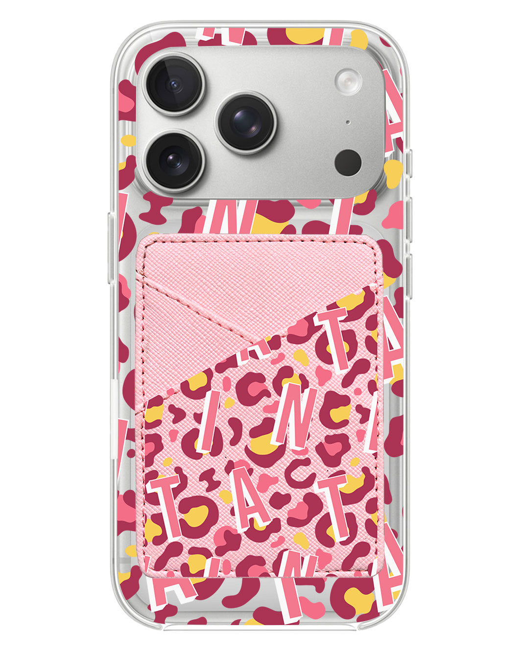 iPhone Phone Wallet Case - Leopard Monogram 3.0