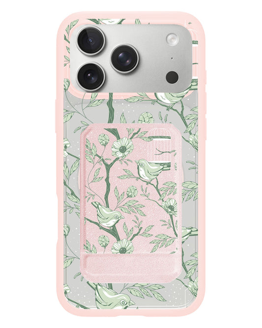 iPhone Magnetic Multifold Wallet - Lovebird Monochrome 4.0
