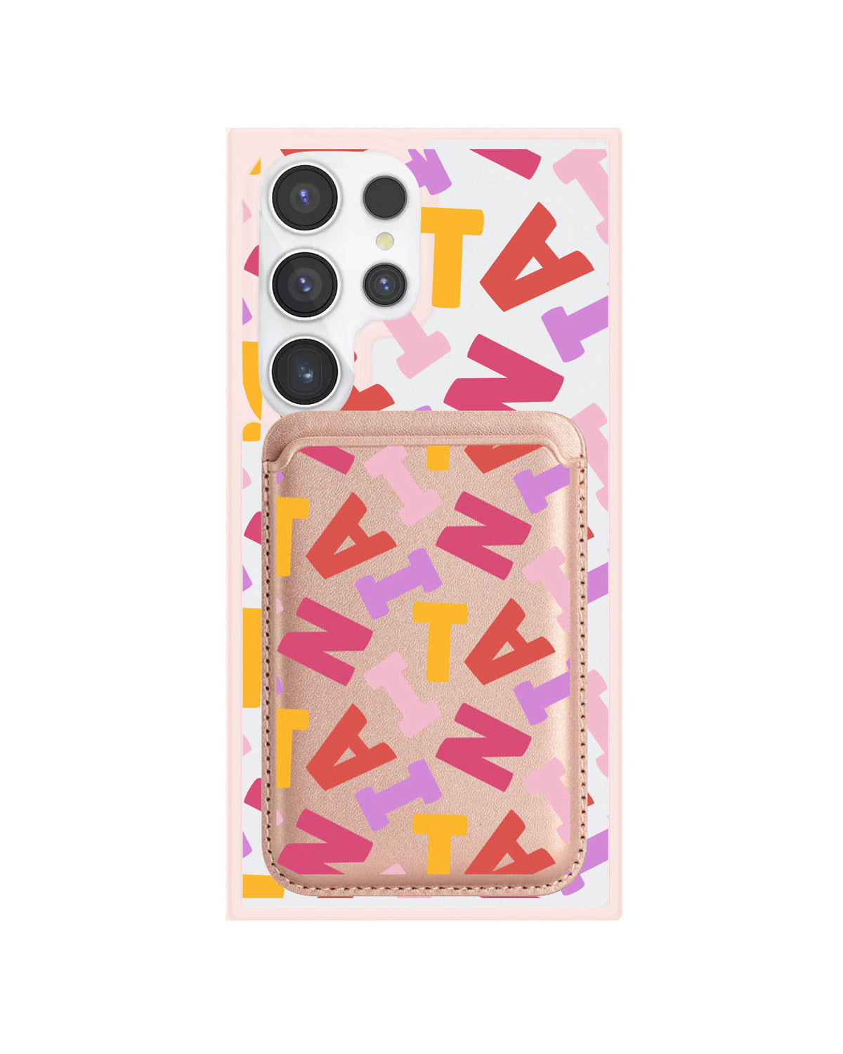 Android Magnetic Wallet Case - Scattered Monogram 1.0