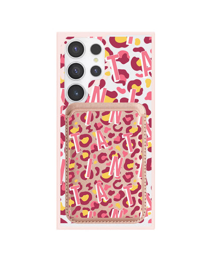 Android Magnetic Wallet Case - Leopard Monogram 3.0