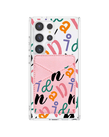 Android Phone Wallet Case - Playful Monogram 3.0