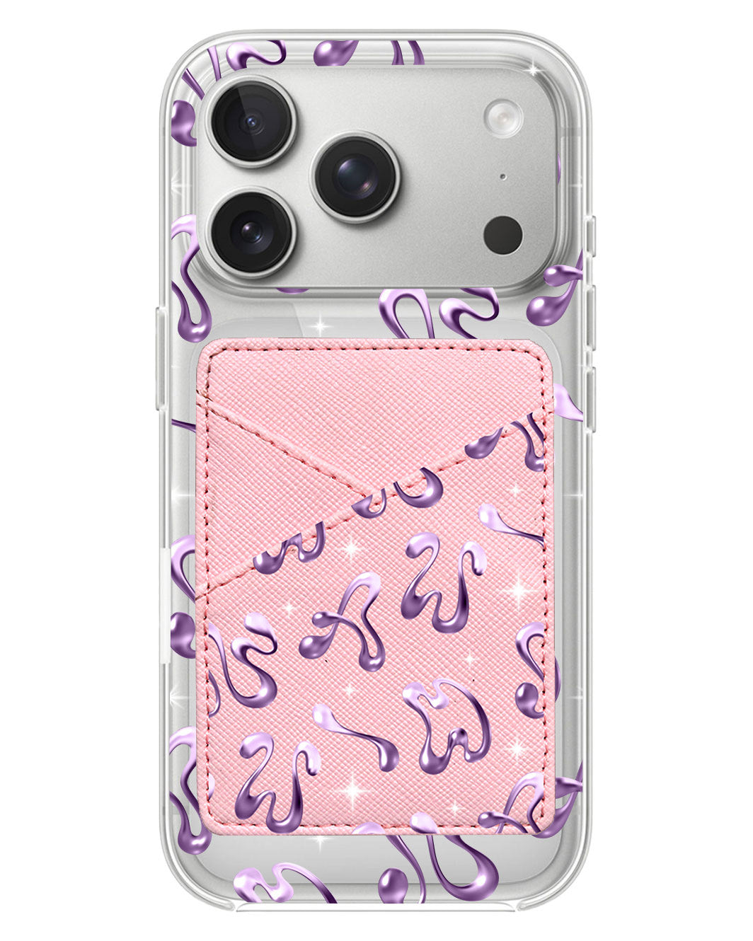 iPhone Phone Wallet Case - Chrome Monogram 4.0