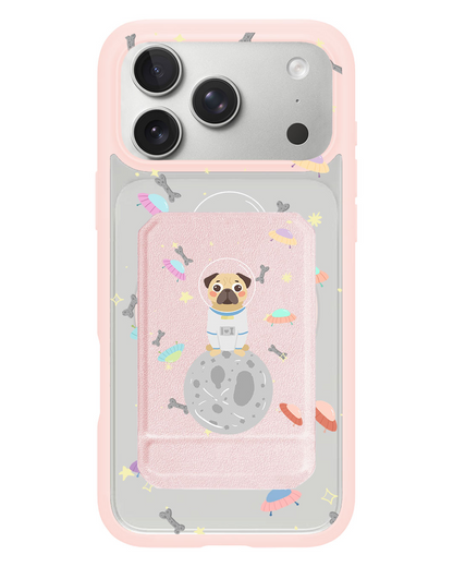 iPhone Magnetic Multifold Wallet - Pugstronaut