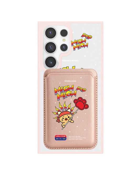 Android Magnetic Wallet Case - Meow Pop 1.0