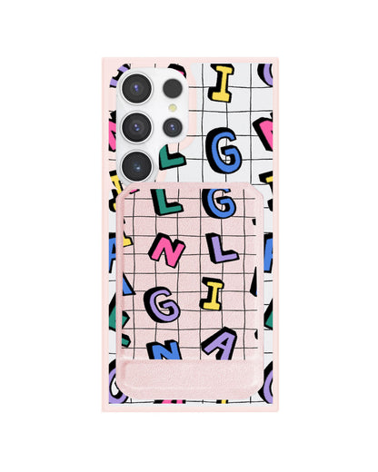 Android Magnetic Multifold Wallet - Playful Monogram 2.0