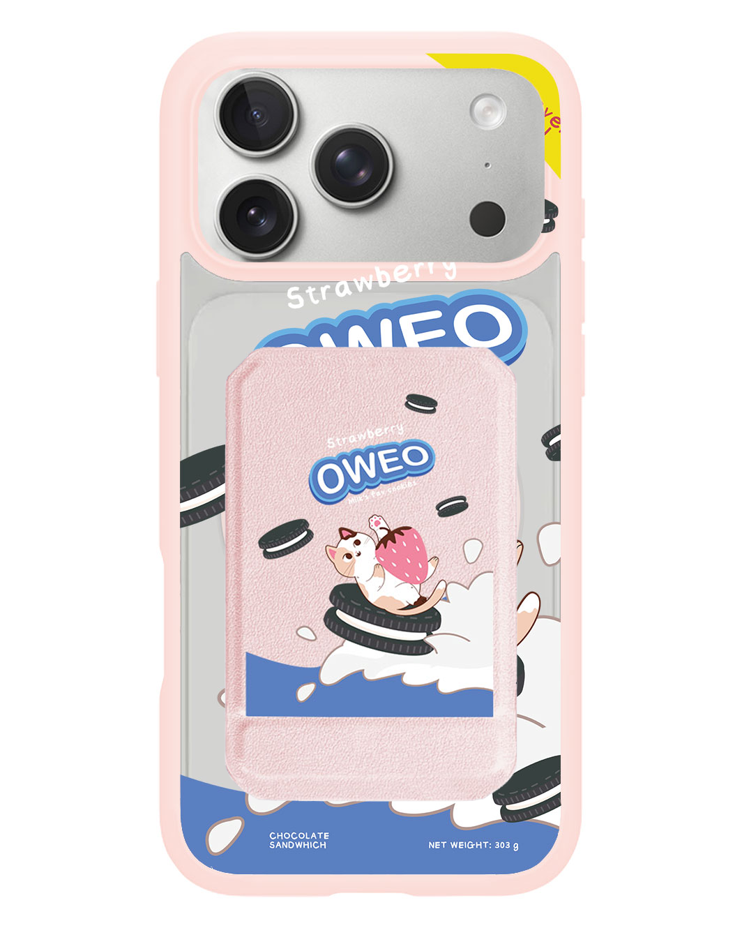 iPhone Magnetic Multifold Wallet - Oweo Cat