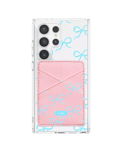 Android Phone Wallet Case - Coquette Blue Bow