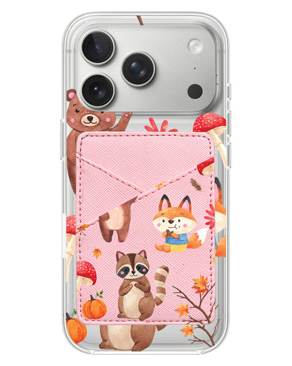 iPhone Phone Wallet Case - Autumn Animals