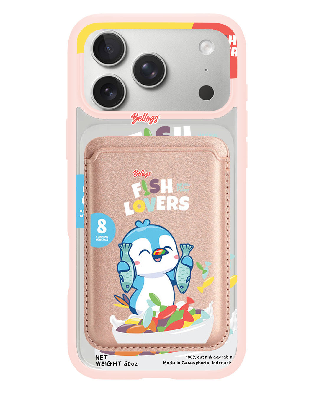 iPhone Magnetic Wallet Case - Fish Lovers