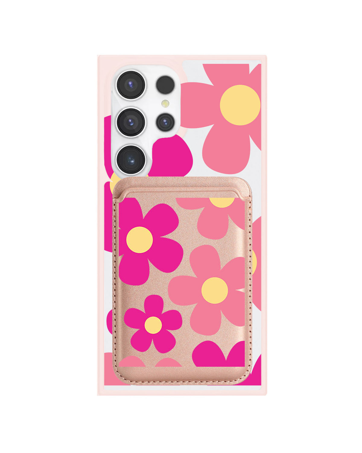 Android Magnetic Wallet Case - Daisy Delight