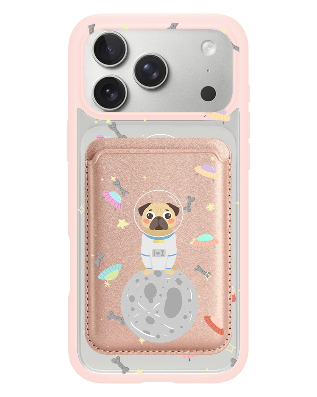 iPhone Magnetic Wallet Case - Pugstronauts