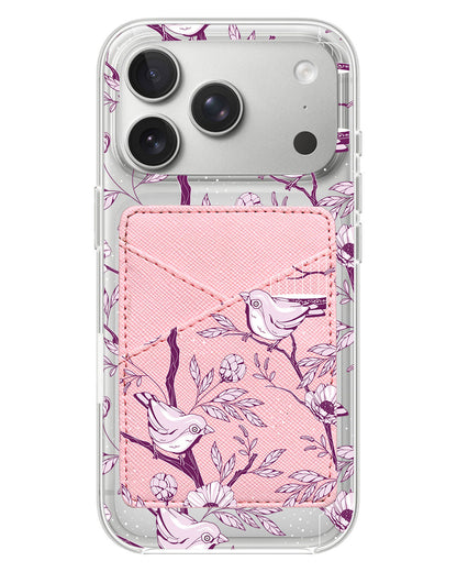 iPhone Phone Wallet Case - Lovebird Monochrome 5.0