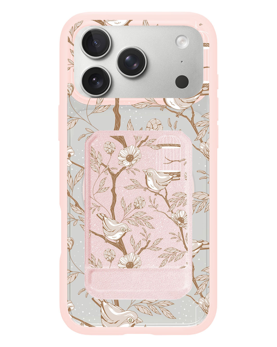 iPhone Magnetic Multifold Wallet - Lovebird Monochrome 3.0