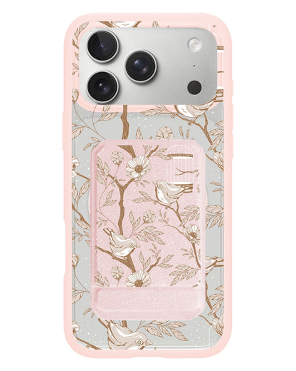 iPhone Magnetic Multifold Wallet - Lovebird Monochrome 3.0
