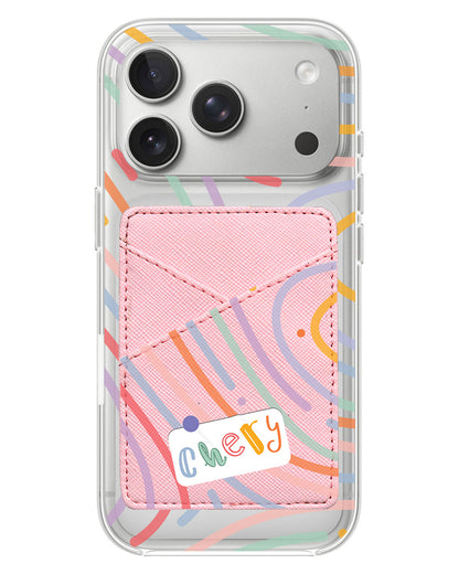 iPhone Phone Wallet Case - Doodle Monogram 2.0