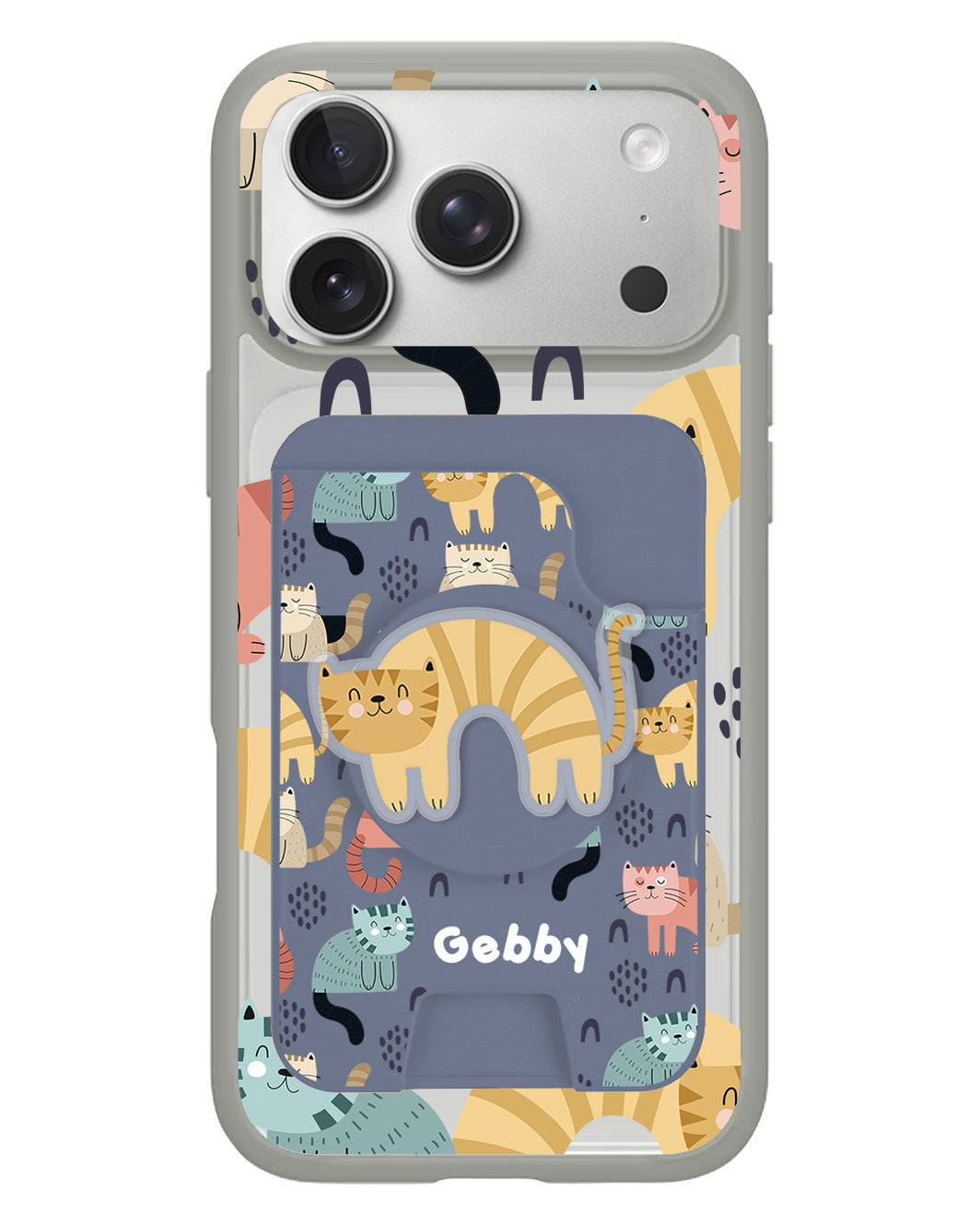 iPhone Magpop Wallet - Rainbow Meow