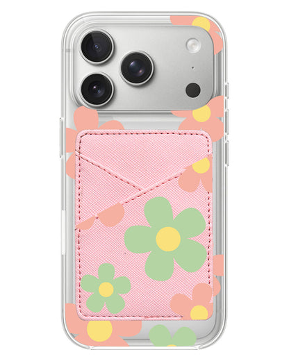 iPhone Phone Wallet Case - Daisy spring