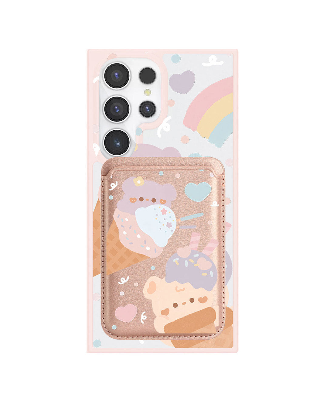 Android Magnetic Wallet Case - Ice Cream for Teddy