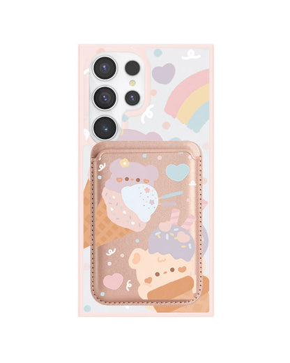 Android Magnetic Wallet Case - Ice Cream for Teddy