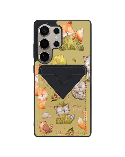 Android Avant Wallet Case - Racoon and Friends