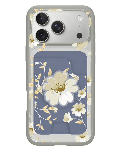 iPhone Magpop Wallet - White Magnolia