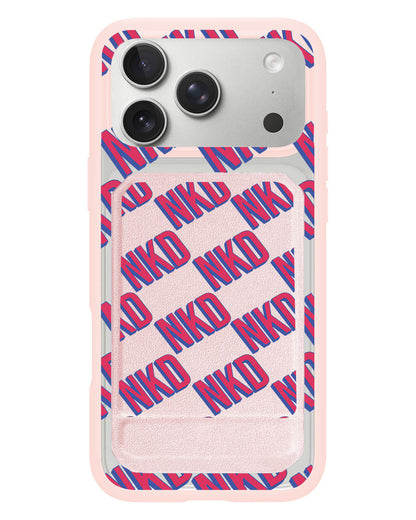 iPhone Magnetic Multifold Wallet - Diagonal Initial Monogram 2.0
