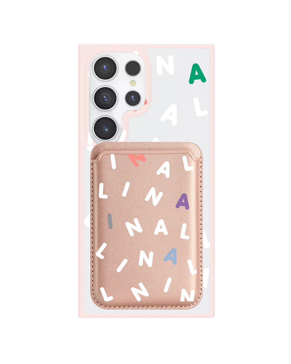 Android Magnetic Wallet Case - Monogram 2.0 Putih