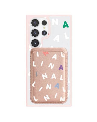 Android Magnetic Wallet Case - Monogram 2.0 Putih
