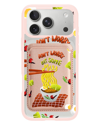 iPhone Magnetic Wallet Case - Go Eat Some Mie