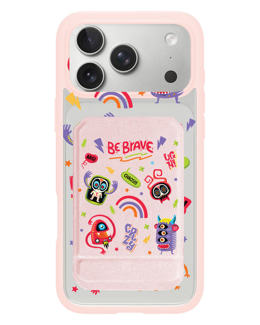 iPhone Magnetic Multifold Wallet - Baby Monster 2