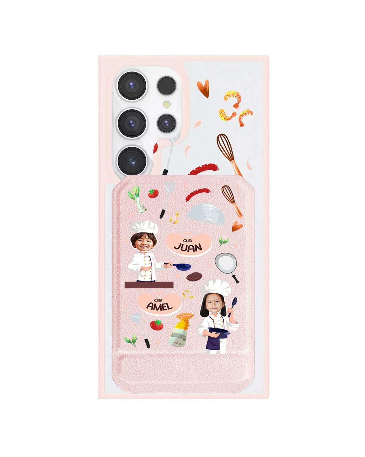 Android Magnetic Multifold Wallet - Face Grid Dream Chef