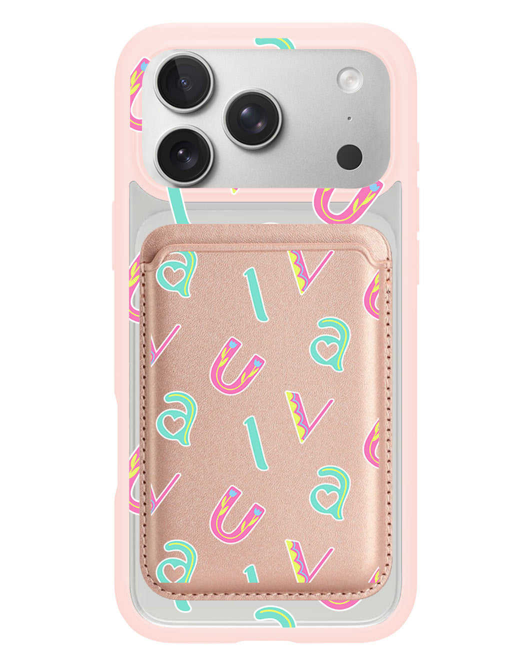iPhone Magnetic Wallet Case - Playful Monogram 6.0