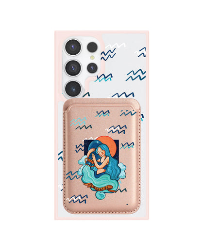 Android Magnetic Wallet Case - Aquarius