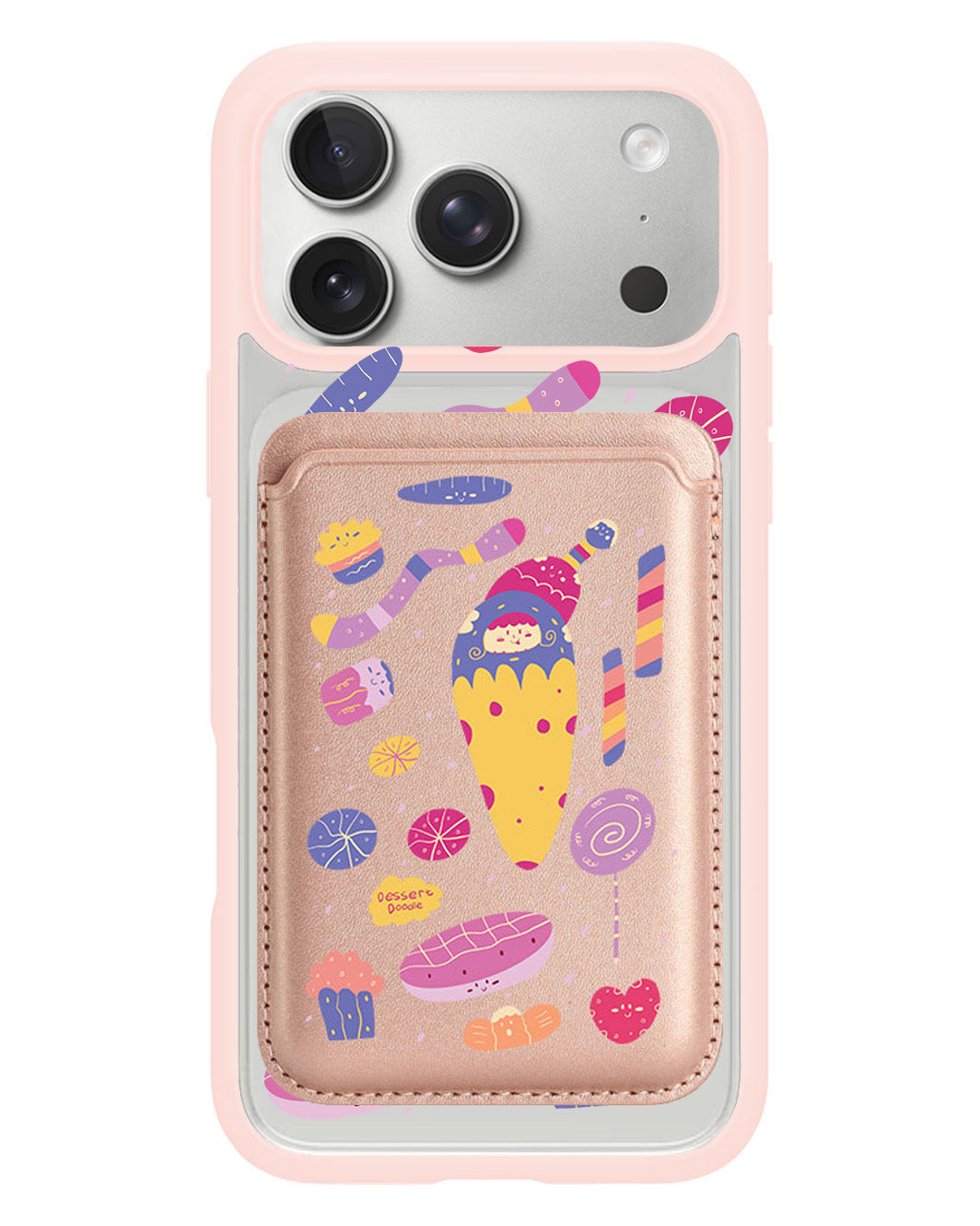 iPhone Magnetic Wallet Case - Dessert Doodle
