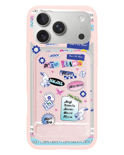 iPhone Magnetic Multifold Wallet - New Jeans Sticker
