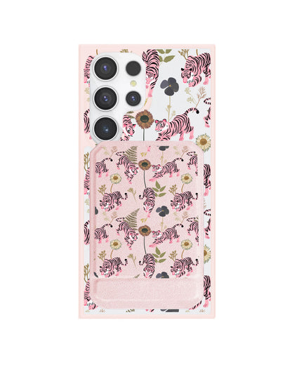 Android Magnetic Multifold Wallet - Tigre Rosa
