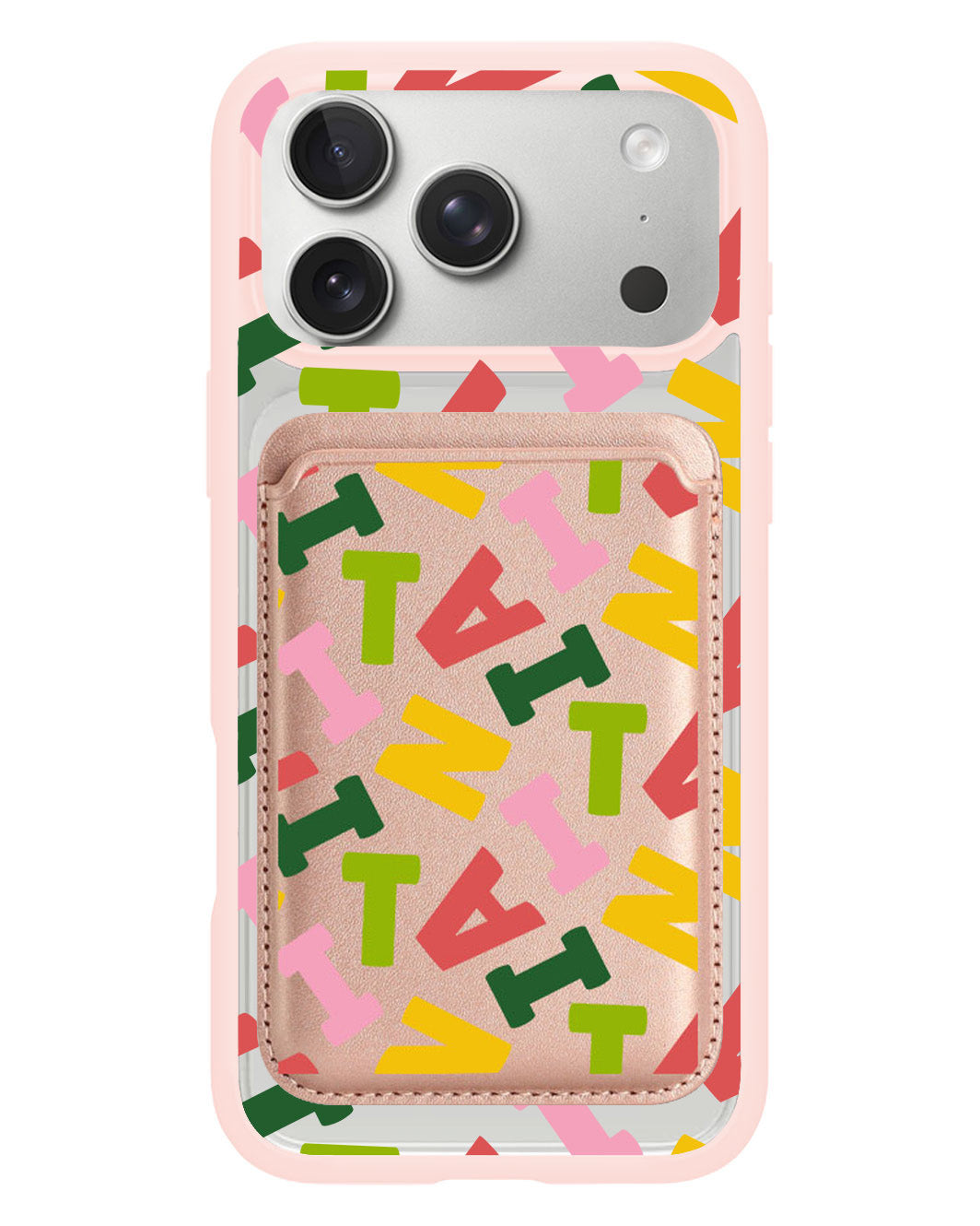 iPhone Magnetic Wallet Case - Scattered Monogram 3.0