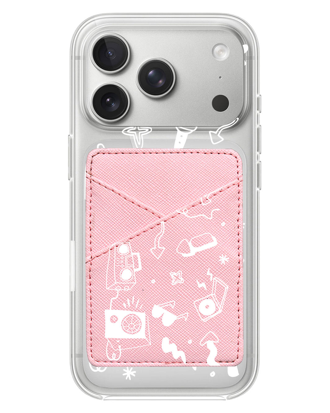 iPhone Phone Wallet Case - Rock N Roll White