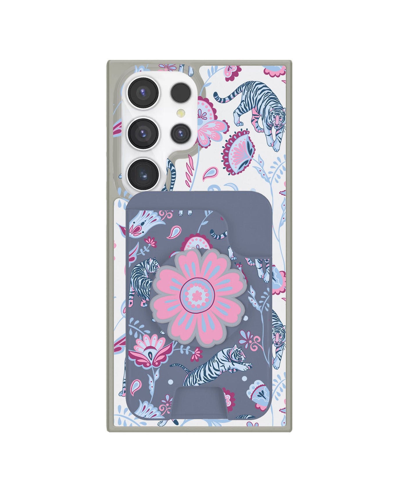 Android Magpop Wallet - Tiger & Floral 3.0