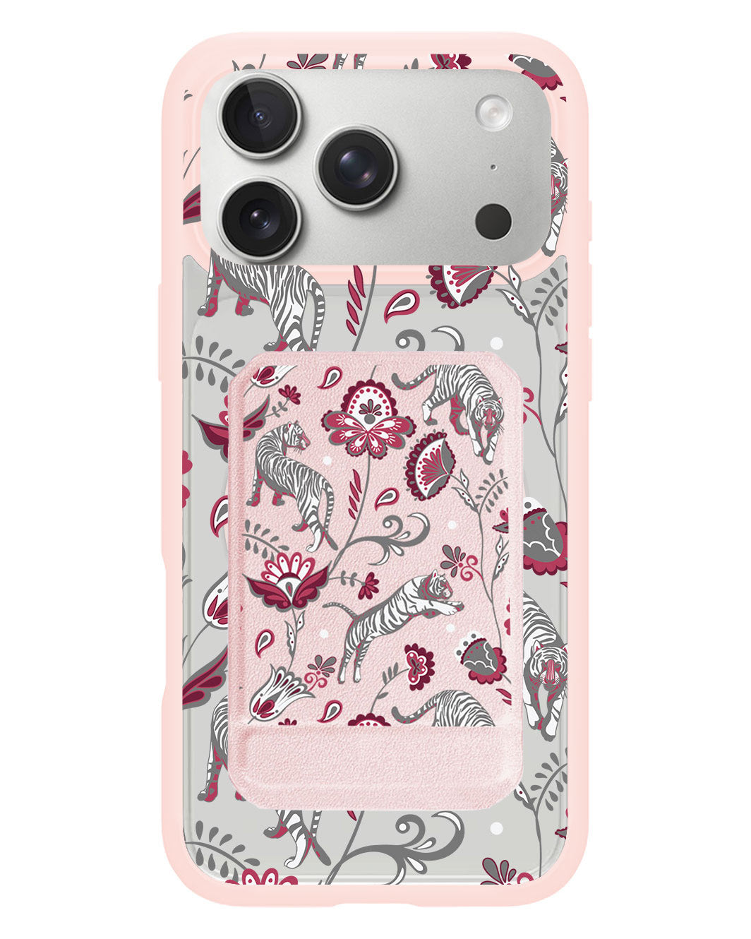 iPhone Magnetic Multifold Wallet - Tiger & Floral 6.0