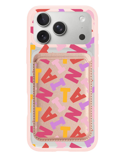 iPhone Magnetic Wallet Case - Scattered Monogram 1.0